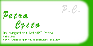 petra czito business card